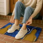 los-angeles-rams-hexagon-oval-blue-doormat-best-selling.webp