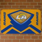 los-angeles-rams-ninja-mesh-blue-doormat-best-selling.webp
