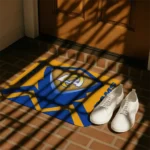 los-angeles-rams-ninja-mesh-blue-doormat-best-selling.webp