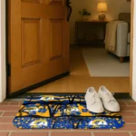 los-angeles-rams-palm-silhouette-blue-black-doormat-best-selling.webp