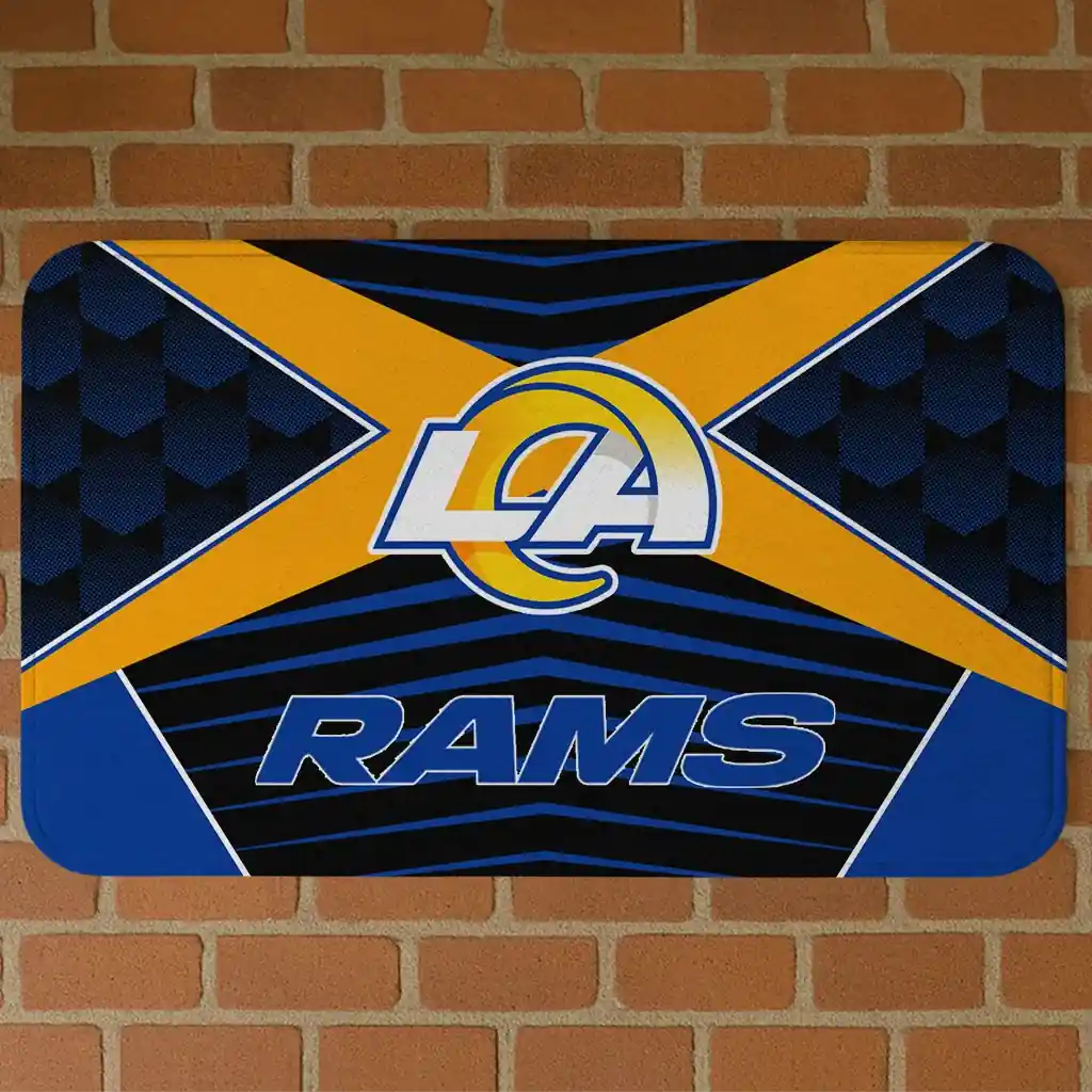 los-angeles-rams-techno-camo-blue-black-doormat-best-selling.webp los angeles rams techno camo blue black doormat best selling