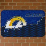 los-angeles-rams-tribal-detailing-blue-black-doormat-best-selling.webp