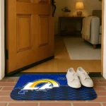 los-angeles-rams-tribal-detailing-blue-black-doormat-best-selling.webp