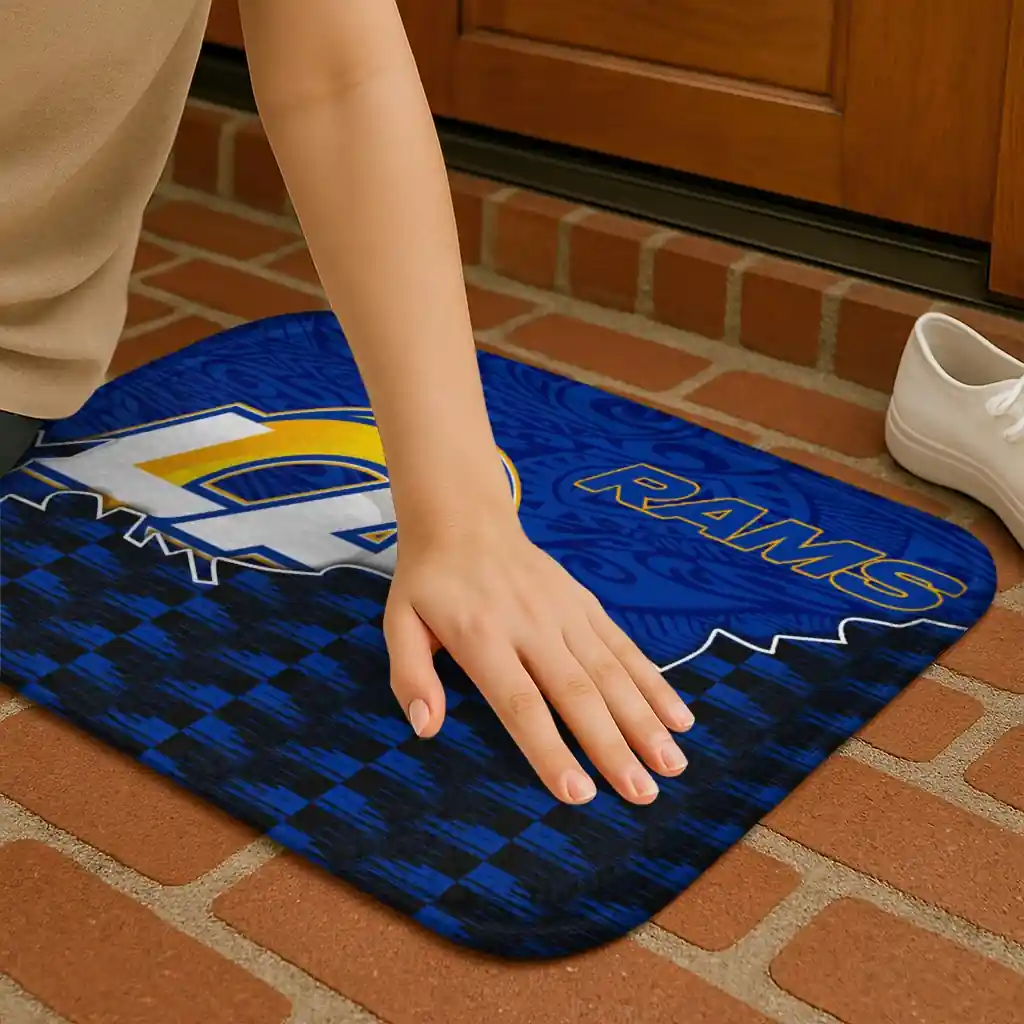 los-angeles-rams-tribal-detailing-blue-black-doormat-premium-grade.webp