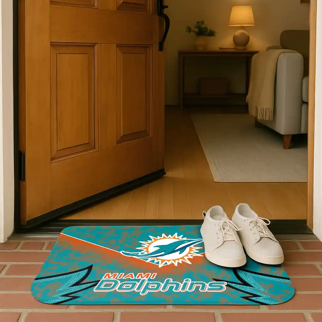 miami-dolphins-layered-lines-aqua-doormat-fashion-forward.webp