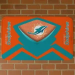 Aqua Ninja Mesh Miami Dolphins Doormat - Non-Slip Fan Mat