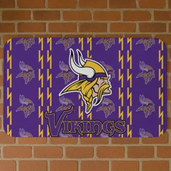 Purple Bolt Row Minnesota Vikings Doormat - Non-Slip Fan Mat