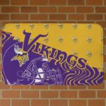 Purple Football Pride Minnesota Vikings Doormat - Non-Slip Fan Mat