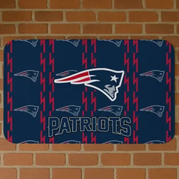 Blue Bolt Row New England Patriots Doormat - Non-Slip Fan Mat