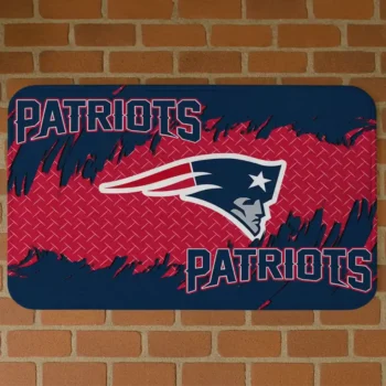 Blue Plate Rip New England Patriots Doormat - Non-Slip Fan Mat