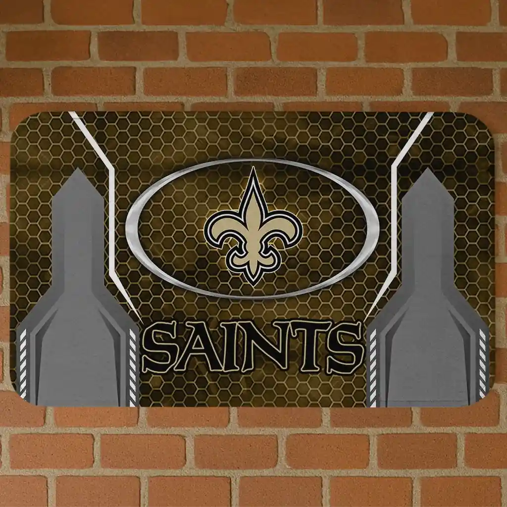 new-orleans-saints-hexagon-oval-gold-doormat-best-selling.webp new orleans saints hexagon oval gold doormat best selling