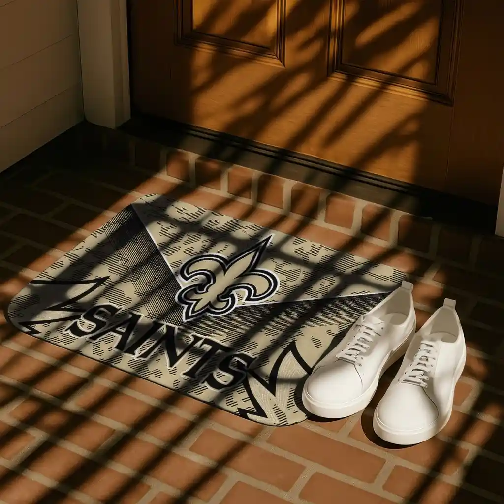 new-orleans-saints-layered-lines-gold-doormat-trendy.webp