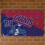 Blue Football Pride New York Giants Doormat - Non-Slip Fan Mat