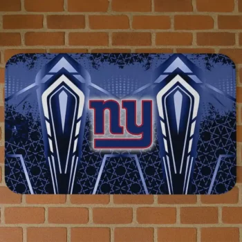 Blue Graphic Stripes New York Giants Doormat - Non-Slip Fan Mat