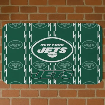 Green Bolt Row New York Jets Doormat - Non-Slip Fan Mat