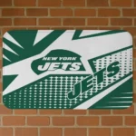 Green Sharp Flash New York Jets Doormat - Non-Slip Fan Mat