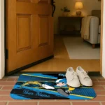 personalized-los-angeles-chargers-mickey-quarterback-blue-black-doormat-best-selling.webp