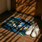 personalized-los-angeles-chargers-mickey-quarterback-blue-black-doormat-best-selling.webp
