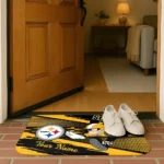 personalized-pittsburgh-steelers-mickey-quarterback-gold-black-doormat-best-selling.webp