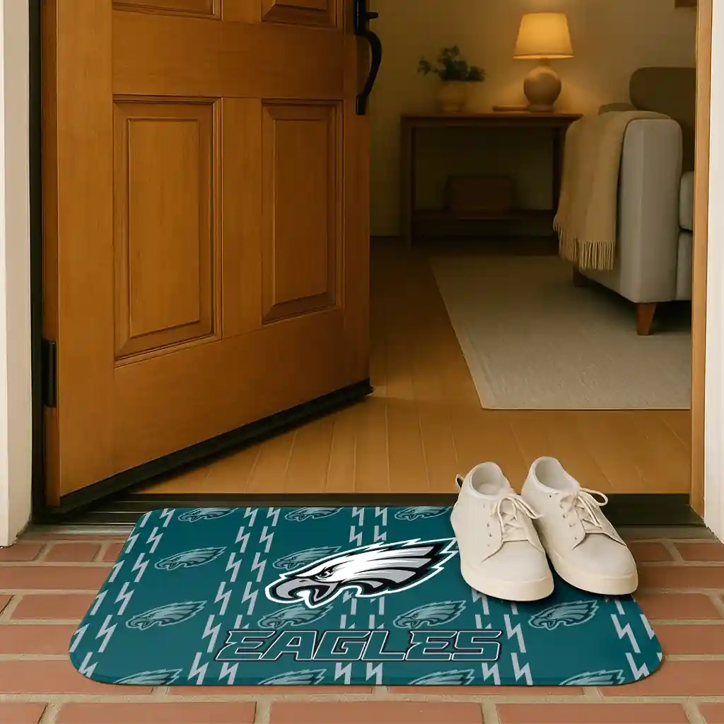 philadelphia-eagles-bolt-row-green-doormat-fashion-forward.webp