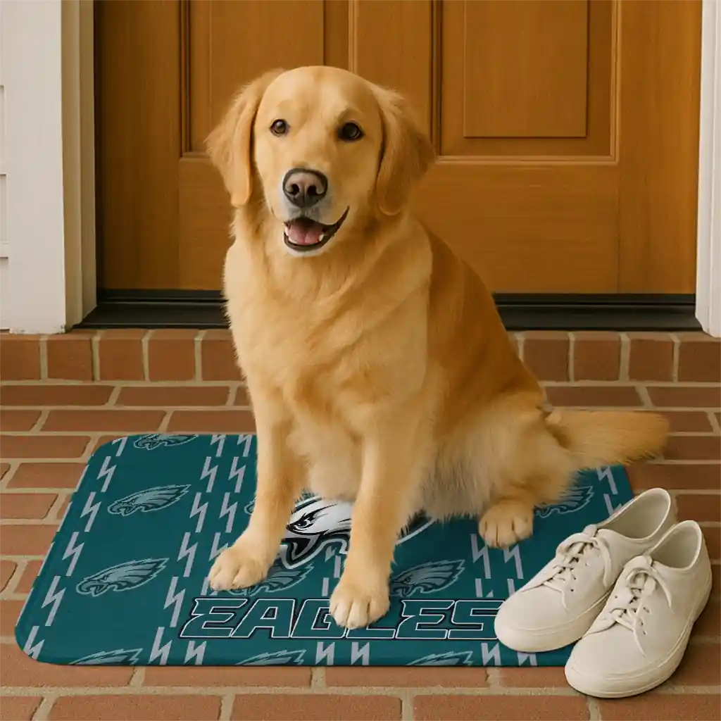 philadelphia-eagles-bolt-row-green-doormat-high-quality.webp