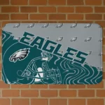 Green Football Pride Philadelphia Eagles Doormat - Non-Slip Fan Mat