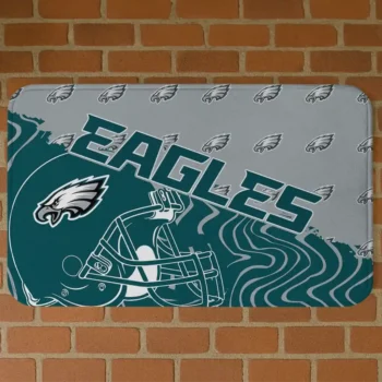 Green Football Pride Philadelphia Eagles Doormat - Non-Slip Fan Mat