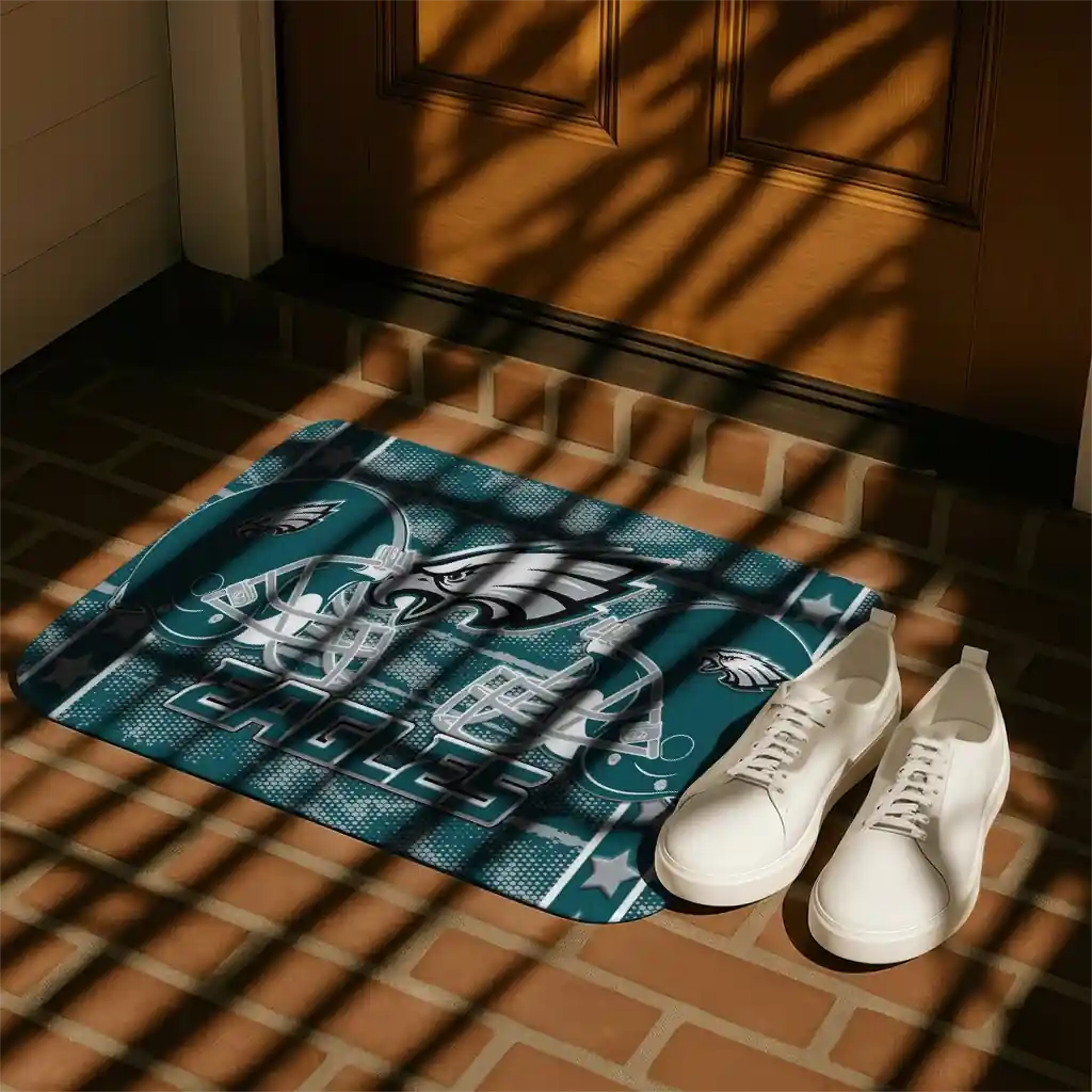 philadelphia-eagles-helmet-illustration-green-doormat-trendy.webp