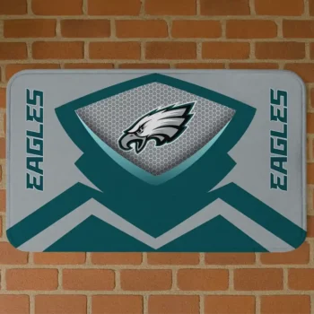 Green Ninja Mesh Philadelphia Eagles Doormat - Non-Slip Fan Mat