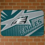 Green Sharp Flash Philadelphia Eagles Doormat - Non-Slip Fan Mat