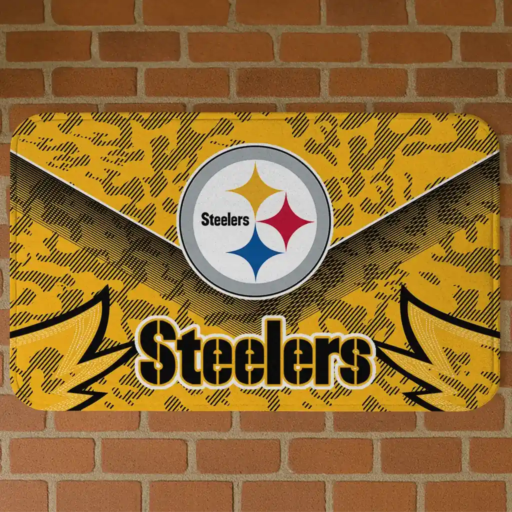 pittsburgh-steelers-layered-lines-gold-doormat-best-selling.webp pittsburgh steelers layered lines gold doormat best selling