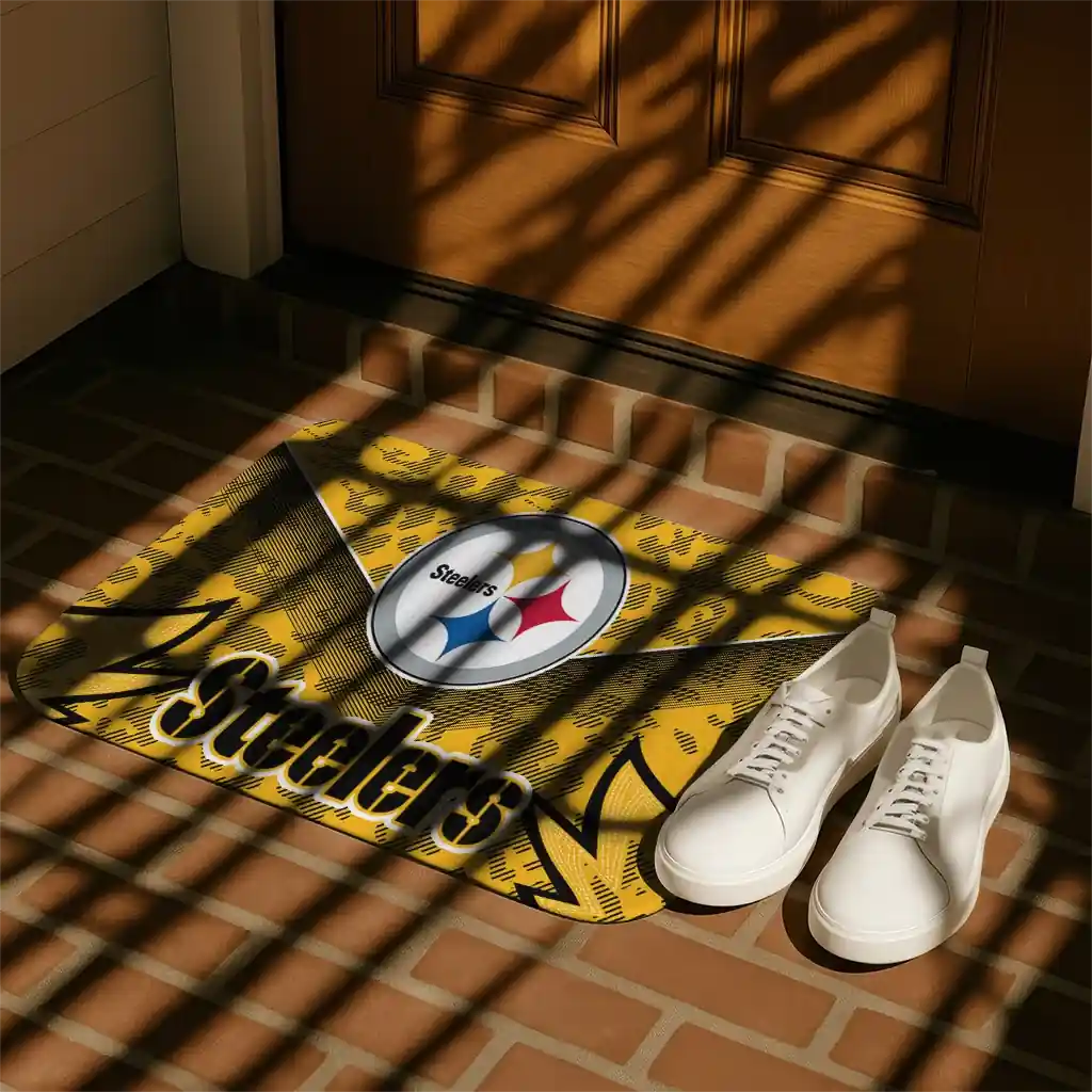 pittsburgh-steelers-layered-lines-gold-doormat-trendy.webp