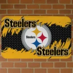 Gold Plate Rip Pittsburgh Steelers Doormat - Non-Slip Fan Mat