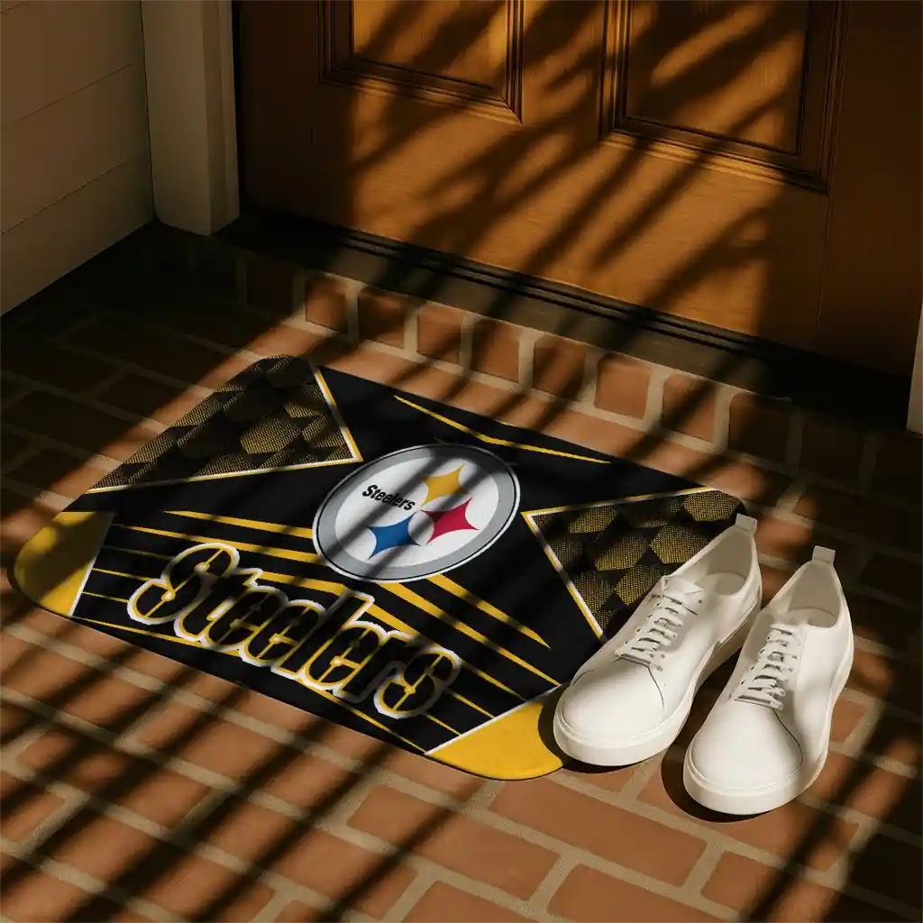 pittsburgh-steelers-techno-camo-gold-black-doormat-trendy.webp