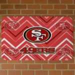 san-francisco-49ers-chevron-geometrics-red-doormat-best-selling.webp