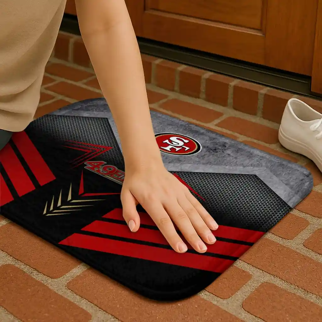 san-francisco-49ers-chevron-points-red-black-doormat-premium-grade.webp