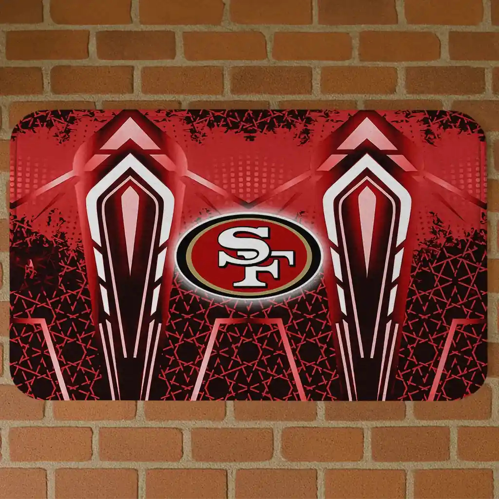 san-francisco-49ers-graphic-stripes-red-doormat-best-selling.webp san francisco 49ers graphic stripes red doormat best selling