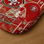 san-francisco-49ers-helmet-illustration-red-doormat-best-selling.webp