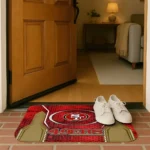 san-francisco-49ers-hexagon-oval-red-doormat-best-selling.webp
