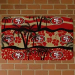 Black/Red Palm Silhouette San Francisco 49ers Doormat - Non-Slip Fan Mat