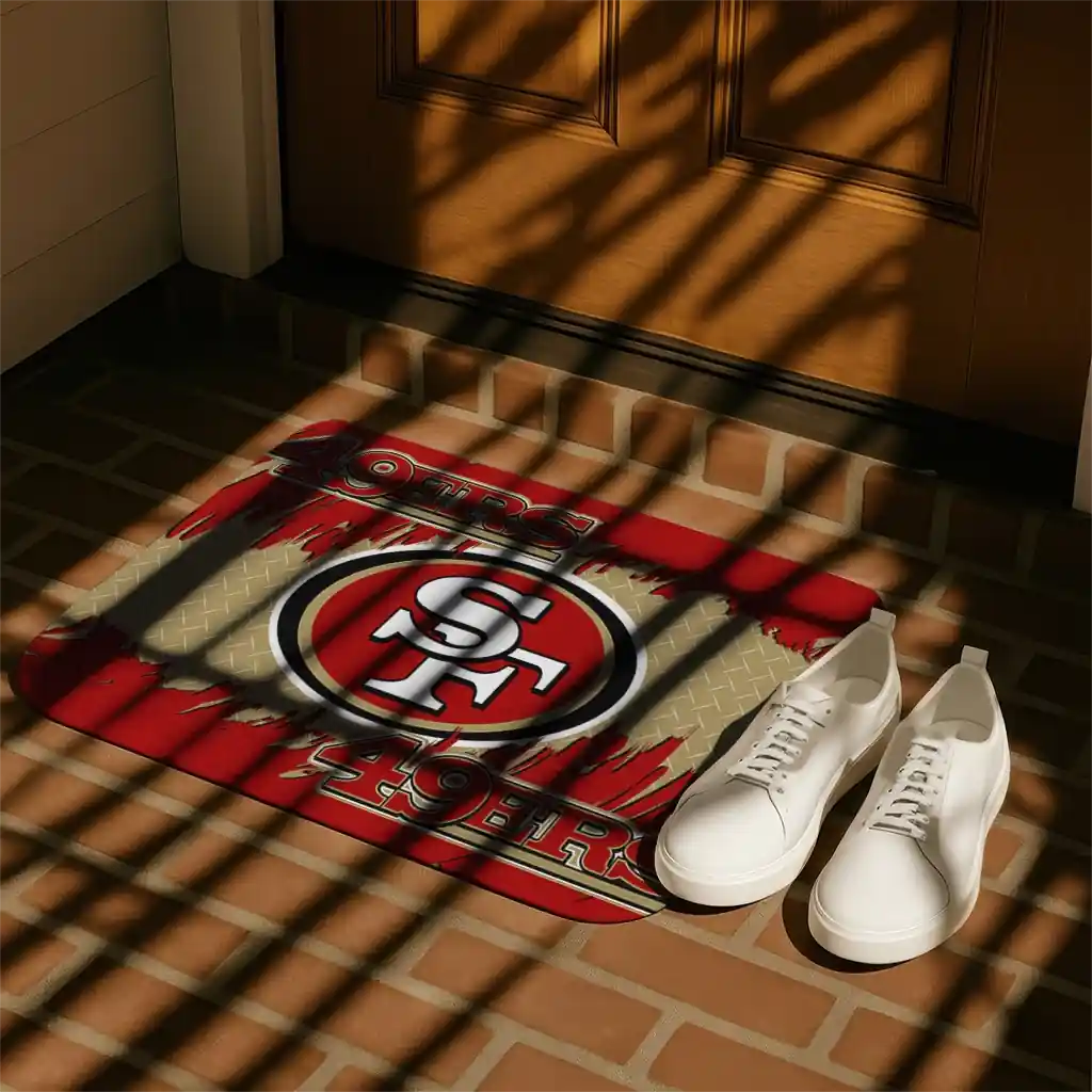 san-francisco-49ers-plate-rip-red-doormat-trendy.webp