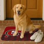 san-francisco-49ers-tribal-detailing-red-black-doormat-best-selling.webp