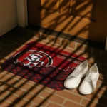 san-francisco-49ers-tribal-detailing-red-black-doormat-best-selling.webp