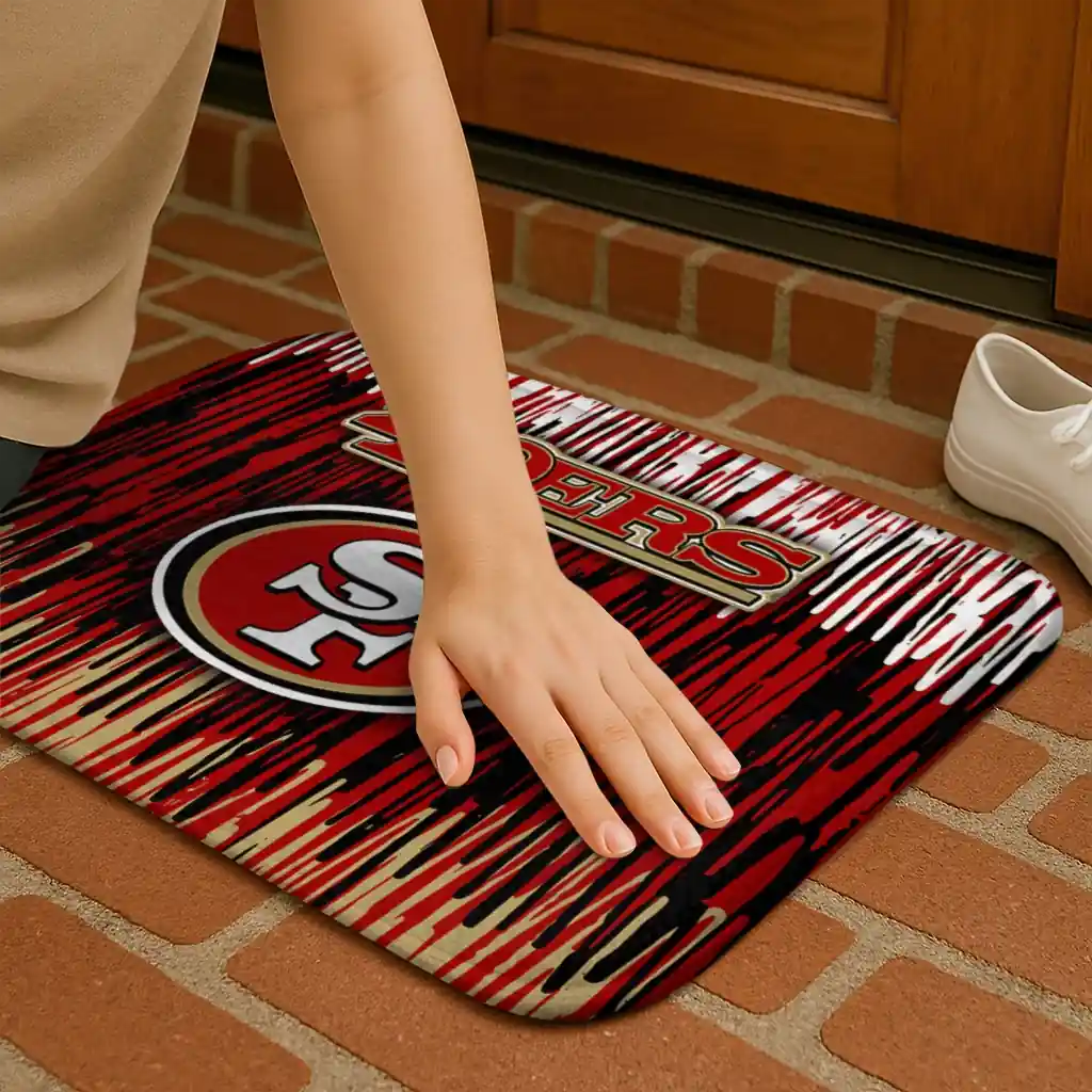 san-francisco-49ers-vertical-flow-red-doormat-premium-grade.webp