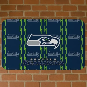 Blue Bolt Row Seattle Seahawks Doormat - Non-Slip Fan Mat