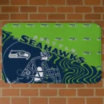 Blue Football Pride Seattle Seahawks Doormat - Non-Slip Fan Mat