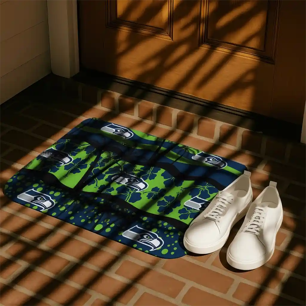seattle-seahawks-palm-silhouette-blue-black-doormat-trendy.webp