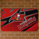 Red Sharp Flash Tampa Bay Buccaneers Doormat - Non-Slip Fan Mat