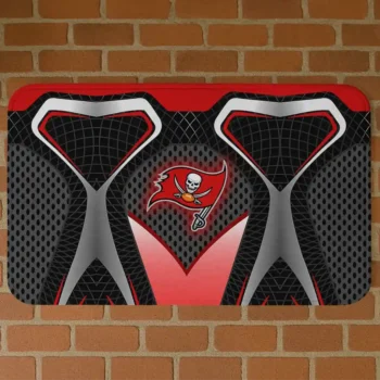 Black Torso Pattern Tampa Bay Buccaneers Doormat - Non-Slip Fan Mat
