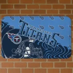 Navy Football Pride Tennessee Titans Doormat - Non-Slip Fan Mat